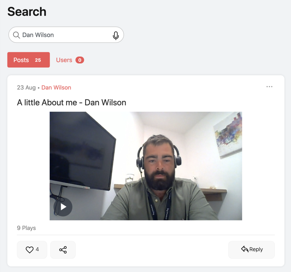 Search video, meetings recordings, screencasts and voice notes