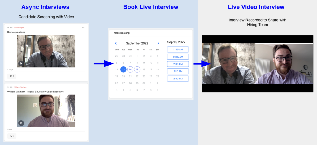 Hiring with async video and recording interviews