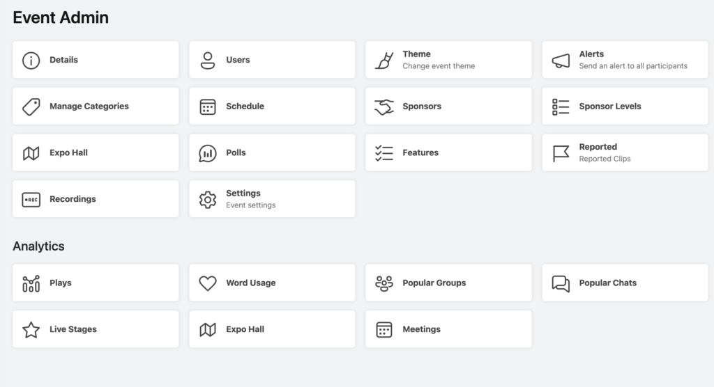 Event Control Panel