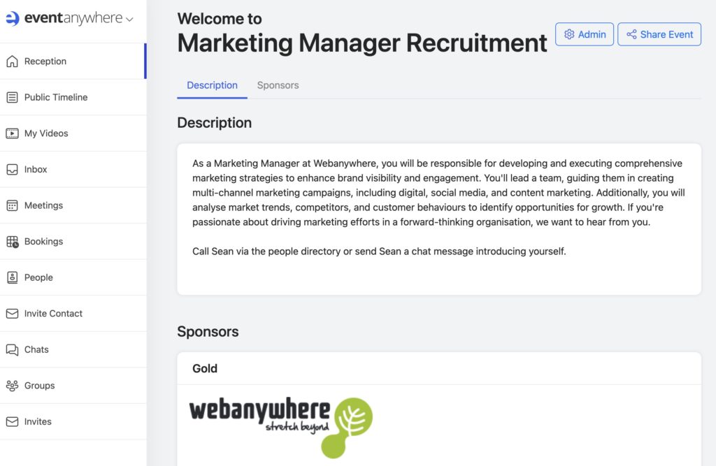 Marketing Manager Job Role 