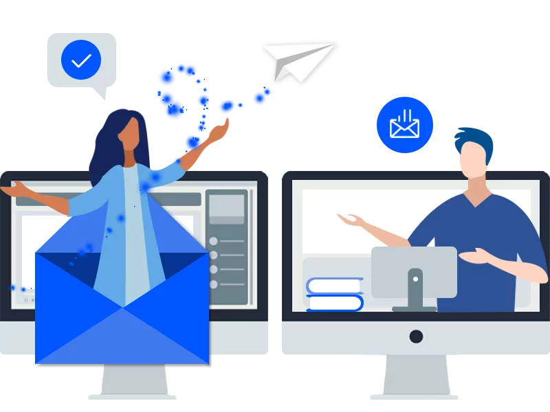 Asynchronous messaging for online virtual events